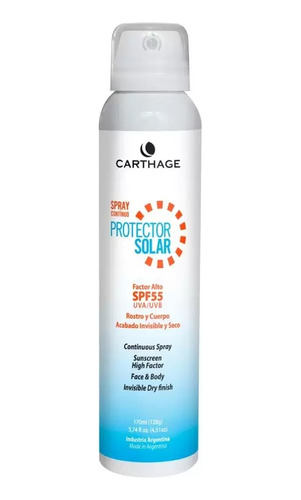 Protector Solar Sfp 55 Spray Continuo 170 Ml