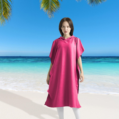 W Surf Poncho Beach Microfibra De Neopreno Con Capucha