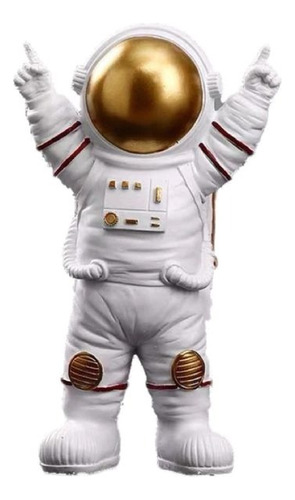 Astronauta Figura Decorativa Resina 10x25
