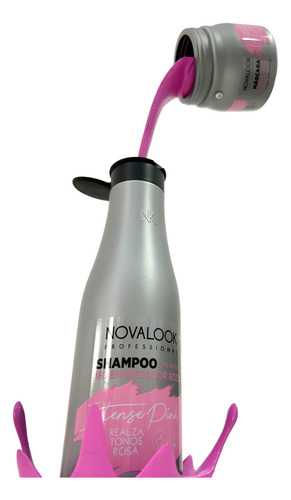 Shampoo Matizador Phacido Intensificador Rosa 375ml Novalook