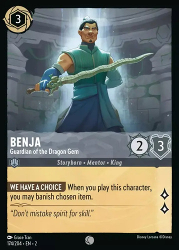 Lorcana: Rotf - 174/216 - Benja - Guardian Of The Dragon Gem