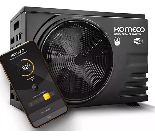Trocador De Calor P/piscinas Até 118.000 Btus C/wifi Komeco