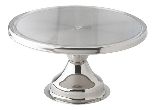 Winco Soporte Base Para Pastel Circular 33cm De Acero Inoxid