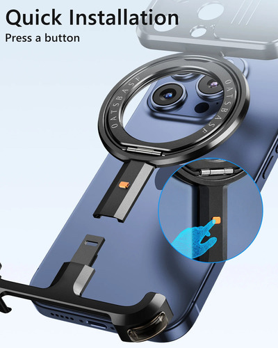 Funda Magnética For iPhone 16 Pro Max Con Funda De Cámara
