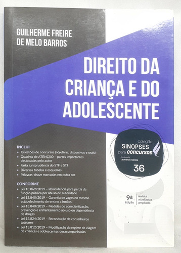 Livro Direito Da Criança E Do Adolescente - Guilherme Freire De Melo Barros