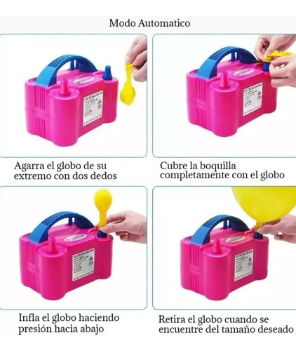 Maquina O Bomba Eléctrica Para Inflar Globos