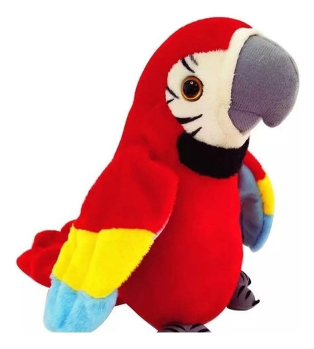 Guacamayo De Juguete Que Repite El Lenguaje, Bate Las Alas,