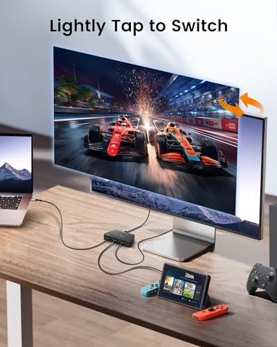 Conmutador Hdmi 4k 60 Hz - Selector 3 Puertos With Cable Inc