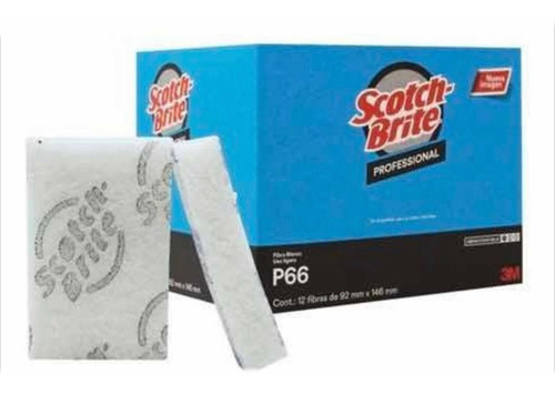Imagen 1 de 4 de Fibra Scotch Brite P66 Cero Rayas 12 Piezas