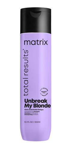 Shampoo Matrix Unbreak My Blonde Total Results Pelo X 300 Ml