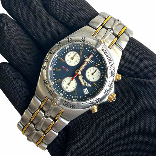 Tissot Pr200 Chronograph Aço E Ouro , Promoção !