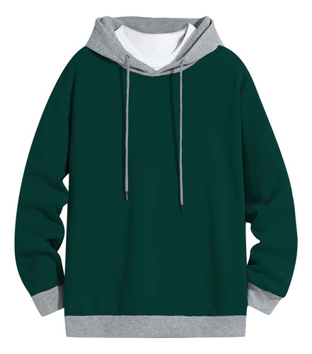 Sudadera Con Capucha De Manga Larga Transpirable Con Bloques