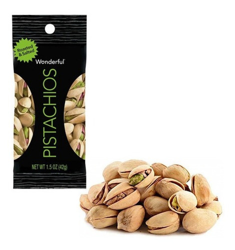 Pistachios Tostados Y Salados Wonderful X 6 Uds 42gr