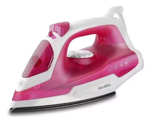 Plancha Domestica Color Rosa A Vapor 1200w Febo