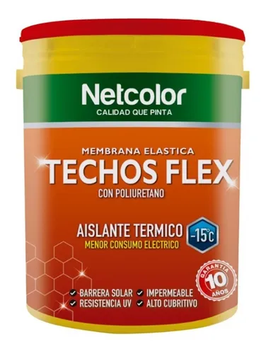 Membrana Líquida Impermeable Netcolor Techos Flex 20kg