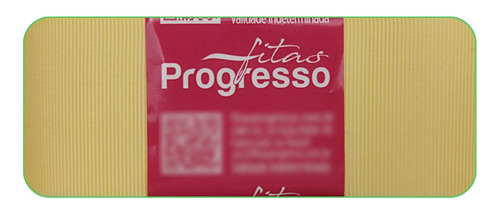 Fita De Gorgurão Gp009 38mm Progresso Nº9 | 10 Metros Cor Amarelo bebê