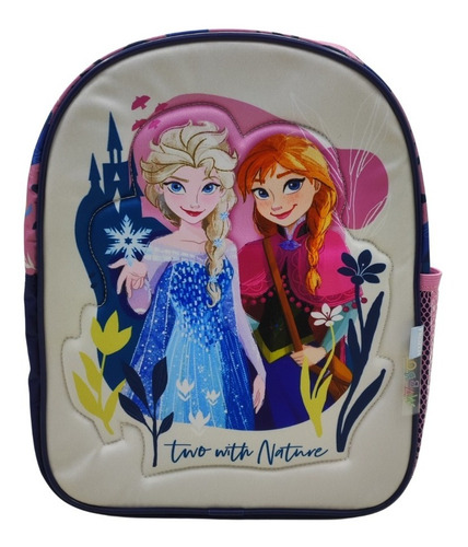 Imagen 2 de 7 de Mochila Frozen Nature Con Carro Jardin 12 PuLG Pelicula Edu