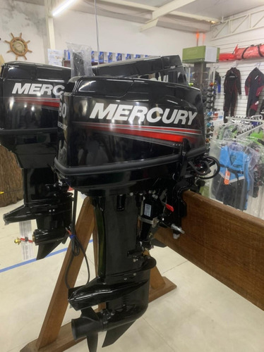 Imagem 8 de 8 de Motor De Popa Mercury 30hp Eh 2 Tempos Partida Manual