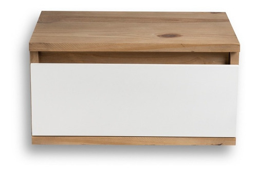 Set X 2 Mesa Mesita Luz Flotante Con Cajon Corredera