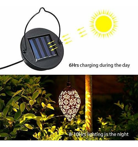 Luces Solares Colgantes Tomshine Linterna Solar Led Jardín
