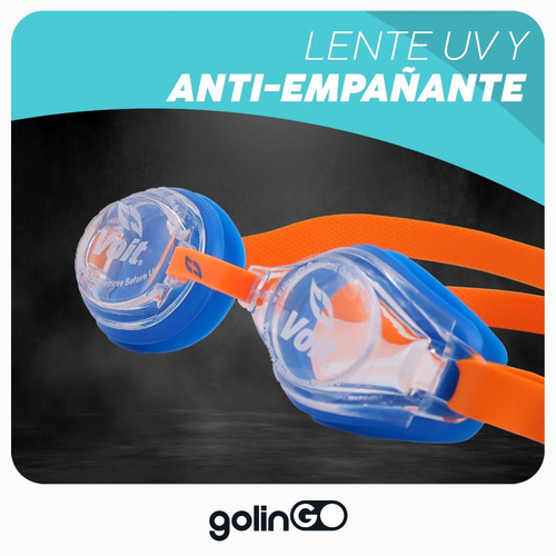 Set Goggles Gorra Voit Summer Pack Junior Kit Natación Azul