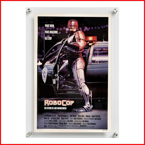Poster Pelicula Robocop 1987 En Marco Acrílico 66x96cm
