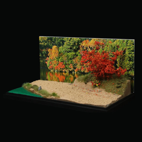 Cenário De Fundo De Riverside Lakeside Em Escala 1:64 Com