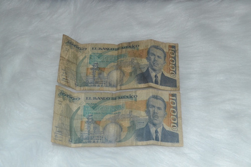 Billetes Antiguos Mexicanos De 10000
