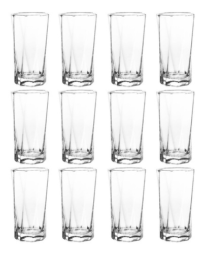 Set Vasos 12 Pz Mod. Mozart Marca Cristar®