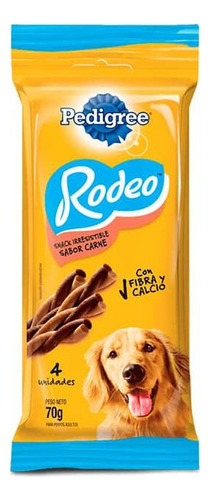 Pedigree Rodeo Carne-snack Para Perro 4 Unidades 