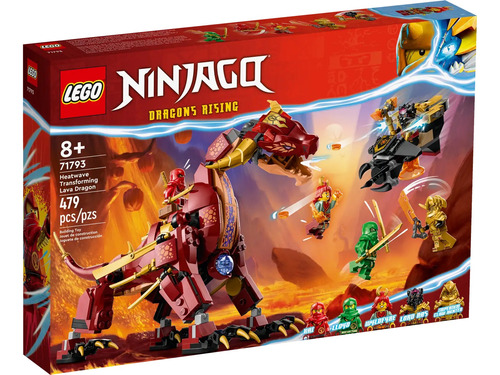 Kit Lego Ninjago Dragón Lava Transformable 71793 479 Piezas