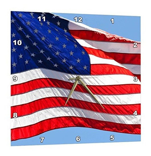 Bandera Americana Ee Uu Americana Patriotica Reloj De P...