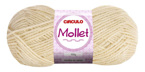 Lã Mollet Circulo 100g Cor 8176 - Off White