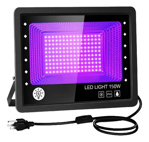 Reflector Exterior De Uv Luz Negra Led Foco Lampara 150w