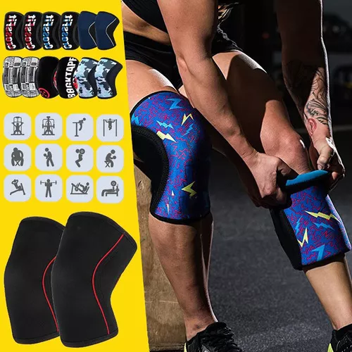 AOLIKES-rodilleras deportivas de neopreno para hombre y mujer, rodilleras  de compresión de 7mm, levantamiento de