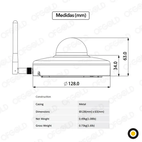 Domo Ptz Ip Wifi Dahua Starlight 4mp H.265+ Wdr, Ivs Smd+ 4x