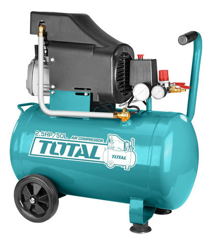 Compresor Aire 50lts 2 Hp Total Tc1255011 Color Turquesa Frecuencia 50 Hz