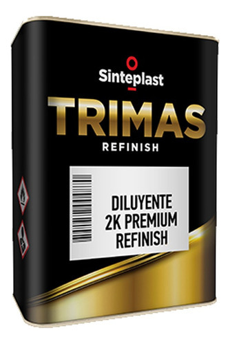 Diluyente 2k Premium 1l Trimas Refinish Sinteplast Mm