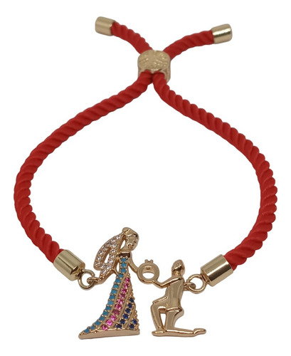 Pulsera Mujer, Hilo Rojo, Pedida Mano, Anillo De Compromiso