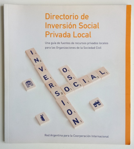 Directorio Inversión Social Privada Local Arg Ed Raci Libro
