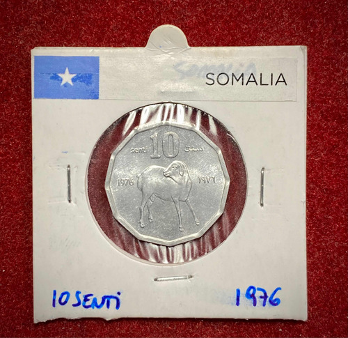 Moneda 10 Sentí Somalia 1976 Km 25