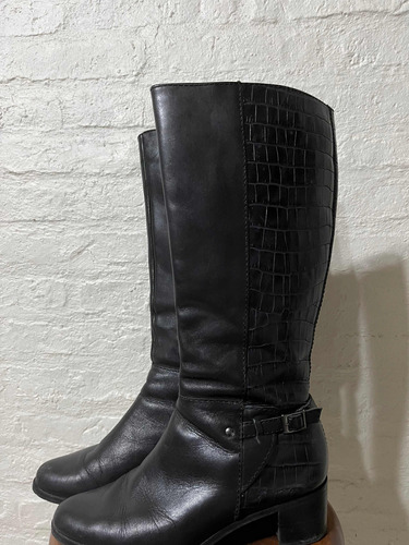 Botas Altas De Cuero Pasqualini Talle 37