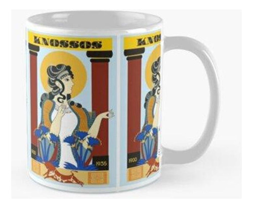 Taza Cartel Del Art Déco De Knossos Calidad Premium