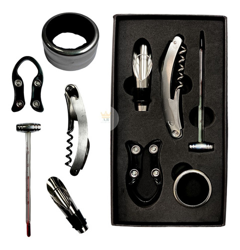 Set Kit Abridor Descorchador De Vino 5pcs