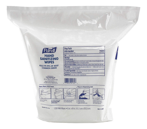 Toallitas Desinfectantes Purell® - 1 Rollo Con 1,200pcs