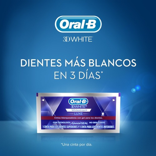14 Sobres Tiras Blanqueador Oral-b Whitestrips Advanced Seal