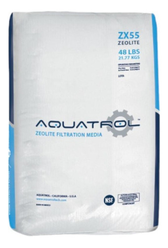 Zeolita Aquatrol Nsf Zx-55 Medio Filtrante Saco 21.77 Kg