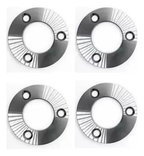 4 Brida Base Soldable Redonda Plana Para 2 PuLG Acero Inox