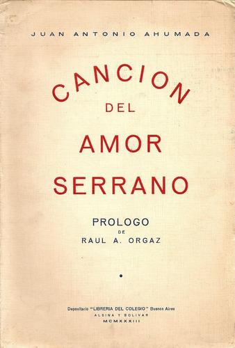 Cancion Del Amor Serrano - Juan Antonio Ahumada