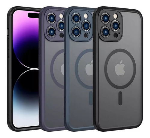 Capinha Case Fosca Color Proteção Câmera Magsafe Para iPhone